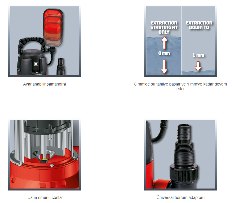 Einhell GC-SP 3580 LL Sıfırdan Emişli Drenaj Dalgı&ccedil; Pompa